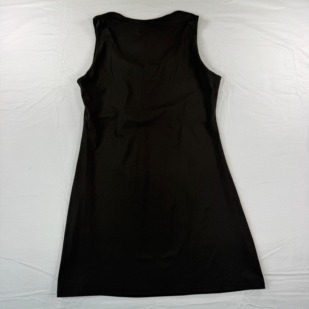 Laslulu Womens XL Black Athletic Mini Tennis Dress Scoop Neck Workout Activewear - Picture 8 of 8